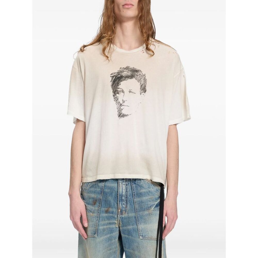 Ann Demeulemeester White T-Shirts & Vests - T-Shirts Men